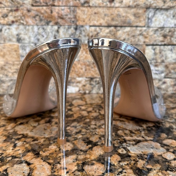 Gianvito Rossi Crystal Embellished Slide Sandal Heels - Picture 7 of 10